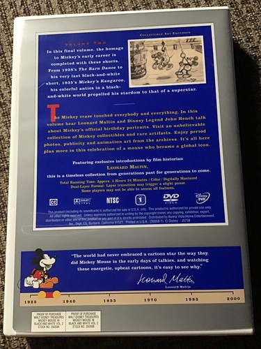 WALT DISNEY TREASURES MICKEY MOUSE IN BLACK & WHITE VOL. 2 DISNEY 2-DVD SET OOP - Picture 7 of 15