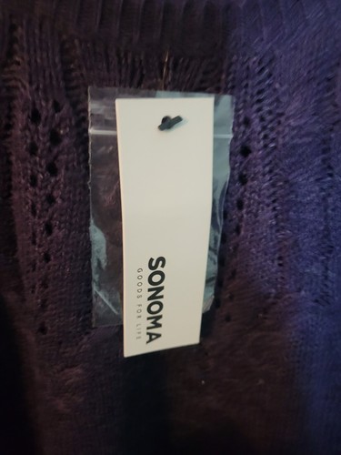 Sonoma 3x Suéter Mujer Plus Pullover Púrpura Manga Larga - Imagen 4 de 6