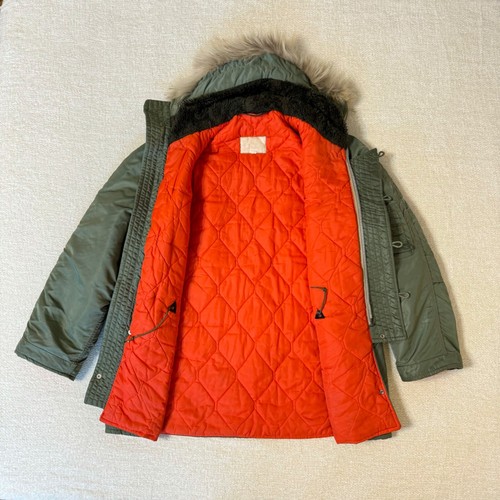 Vintage 60s-70s-80s Flying Parka N-3B Jacket Snorkel Hood Serval Zip Men's Sz L - Picture 11 of 24