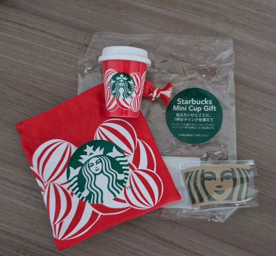 Starbucks Japan 2024 Holiday Christmas Mini Cup Gift RED CUP