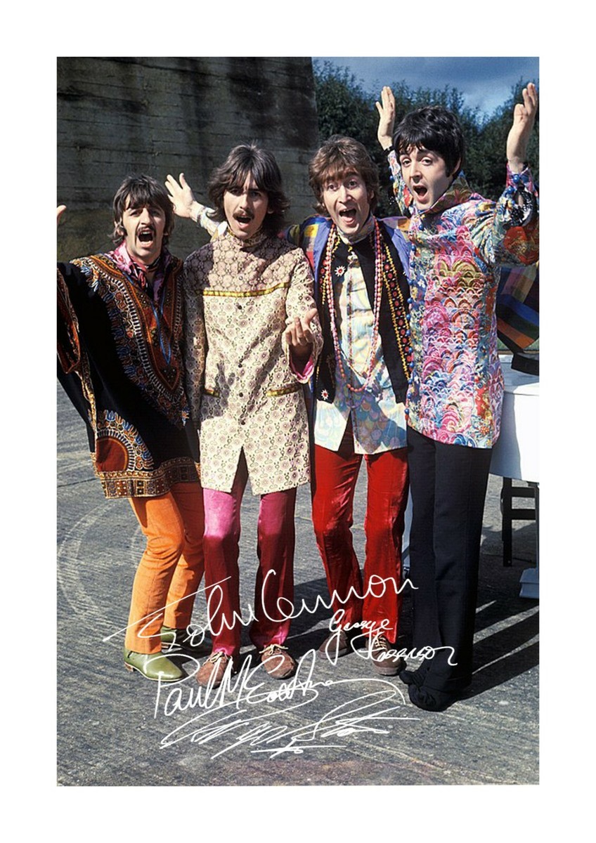 The Beatles 7 Magical Mystery Tour A4 signed poster Choice of