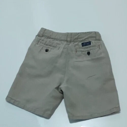 Pantalones Cortos Janie and Jack Niños Caqui Beige Mezcla de Lino Talla 5 Foto 4 de 4