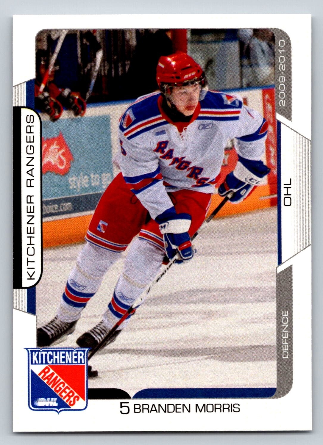 Branden Morris 2009-10 Kitchener Rangers | eBay