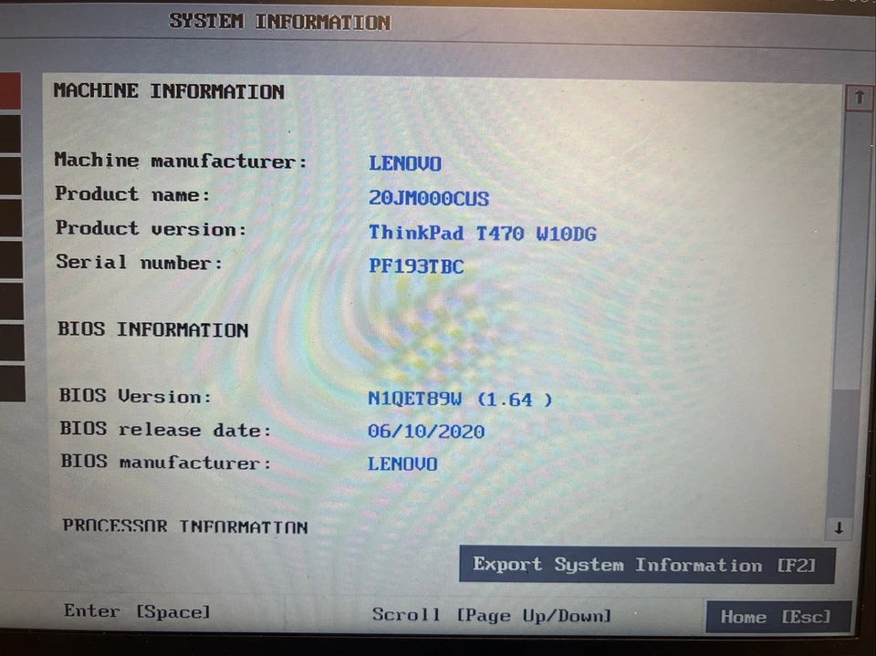 Lenovo ThinkPad T470 Intel i5-6200U 2.3GHz No SSD 12GB No Battery - Image 3 of 4
