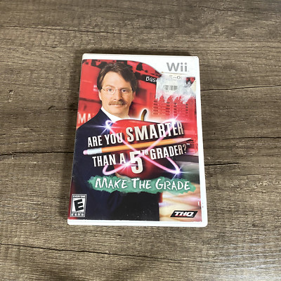 Are You Smarter Than a 5th Grader Make the Grade (Nintendo Wii, 2008) CIB Tested