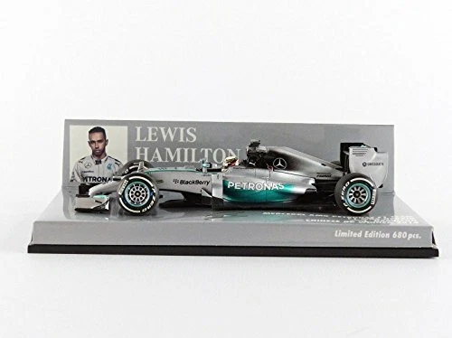 MODELLINO AUTO 1:43 MINICHAMPS F1 MERCEDES W05 LEWIS HAMILTON WINNER CINA 2014 - Immagine 4 di 4