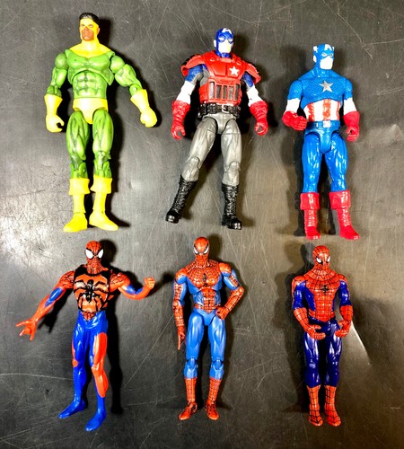 6x Marvel Universe Action Figures 3.75" Lot Cap America Spider-man Thunderball - Picture 2 of 3