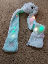 Girls Unicorn Light Up Hat With Scarf,from Justice,nwt