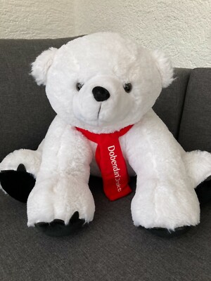 Werbung Werbeartikel Werbemittel Reckitt großer Eisbär Stofftier Teddy
