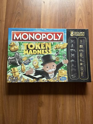 Monopoly Token Madness Includes 8 Golden Tokens.