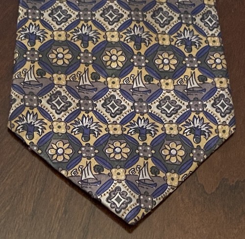 Air Trans Men's Neck Tie Monogram a Vintage Red Black