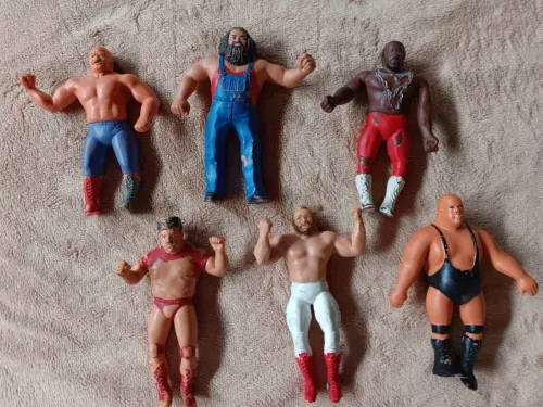 WWF LJN Wrestling Superstars (6) Bendie Figures