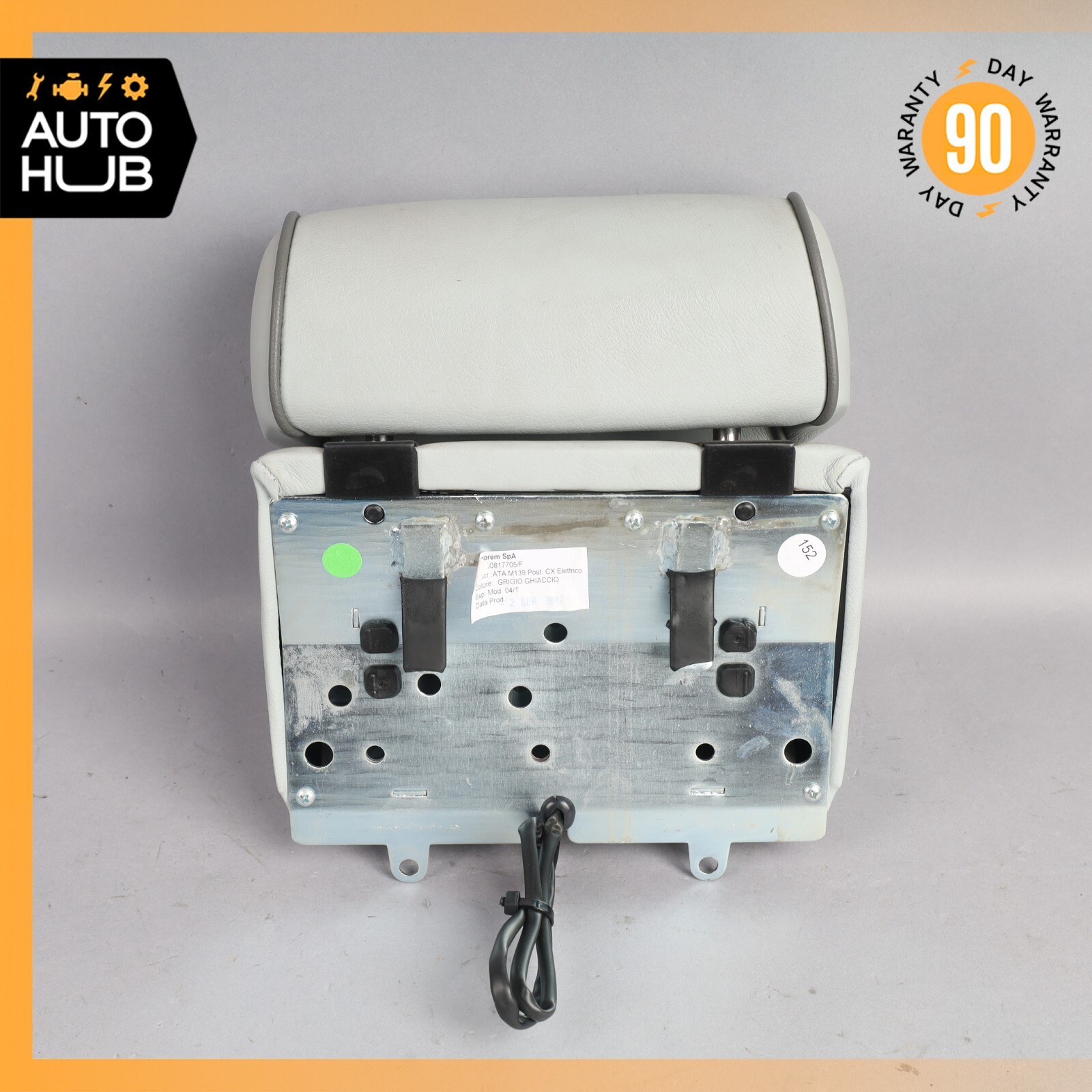 03-13 Maserati Quattroporte M139 Rear Center Seat Headrest Grey OEM