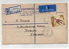 ZAMBIA: 1970 Registered postal stationery to Irish Sweepstakes, Dublin (C69728)