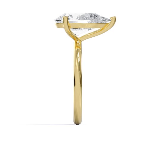 Diamond Engagement Ring VS1 F Pear Cut 4 Ct Lab Created IGI Certified Special - Picture 9 of 12