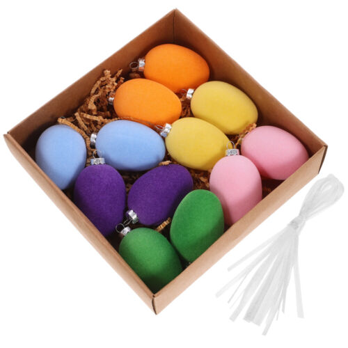 12 Pcs Easter Eggs Festival Scene Hanging Decor Prop Door Ornament