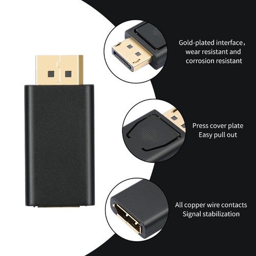 DisplayPort Male to Female Extension Cable Converter Adapter Support 144Hz 4K - Picture 2 of 7