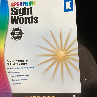 Spectrum Sight Words, Grade K by Spectrum: New