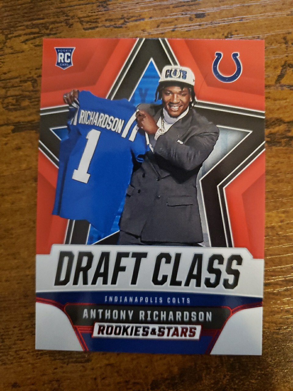 ANTHONY RICHARDSON - 2023 Rookies & Stars Draft Class Red Longevity Colts