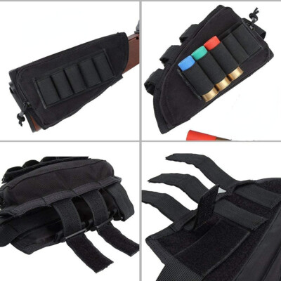 New Tactical Buttstock Shotgun Rifle Stock Ammo Portable Pouch