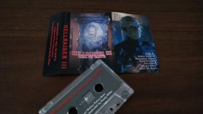 Hellraiser  III: Hell on Earth MC soudntrack + Hellraiser VHS enamel pin