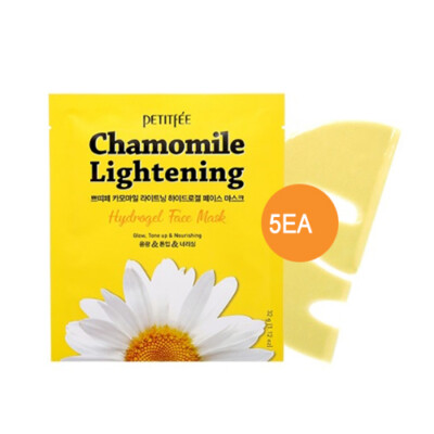 [Petitfee] Chamomile Lightening Hydrogel Face Mask 5ea