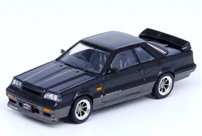 NISSAN Skyline GT-R (R31) - black / gun metal - Inno 1:64