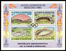 SAO TOME et PRINCIPE 572 - Moscow Olympics "Souvenir Sheet" (pb59982)