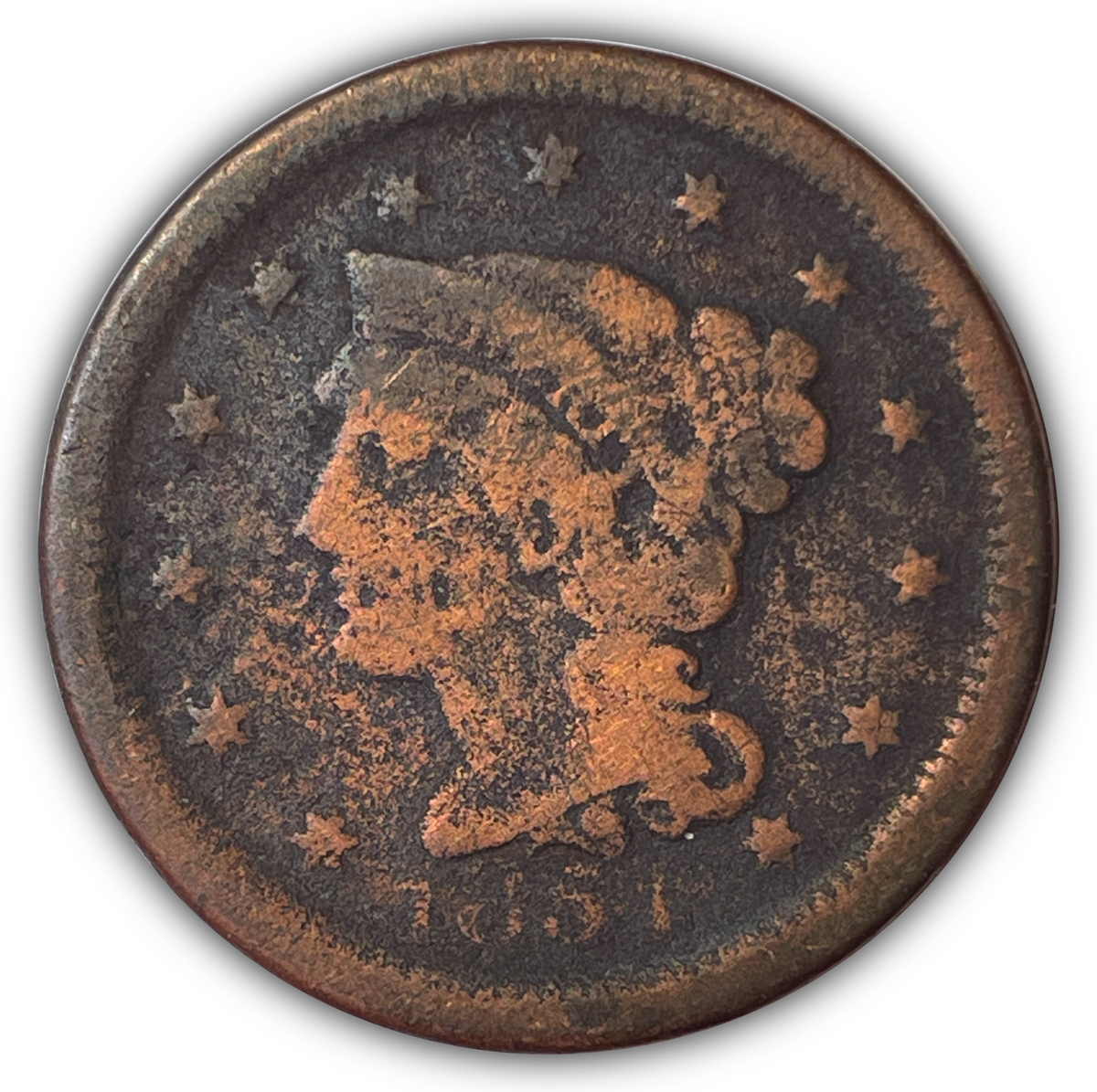 江戸時代旧貨幣コレクション 14枚セット藩札茶切手 大森茶会 1854 Braided Hair Large Cent Very Good VG Coin #21490 | eBay