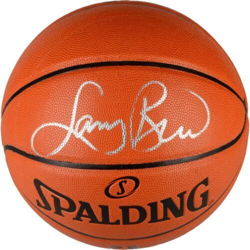 Larry Bird Signed Wilson Boston Celtics Logo NBA Basketball Larry Bird Signed Wilson Boston Celtics Logo NBA Basketball