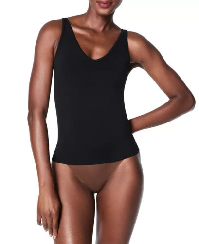 SPANX Women's Everyday Seamless Shaping Tank Top Very Black Size XL