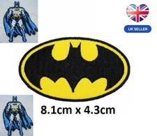 Batman Logo Symbol Iron on Sew On  Bags Embroidery Applique Patch Sew Iron Badge