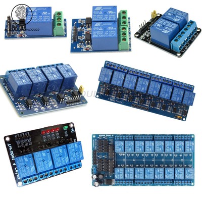 12V Relay Module With optocoupler for PIC AVR DSP ARM Arduino 1/2/4/8/16 Channel