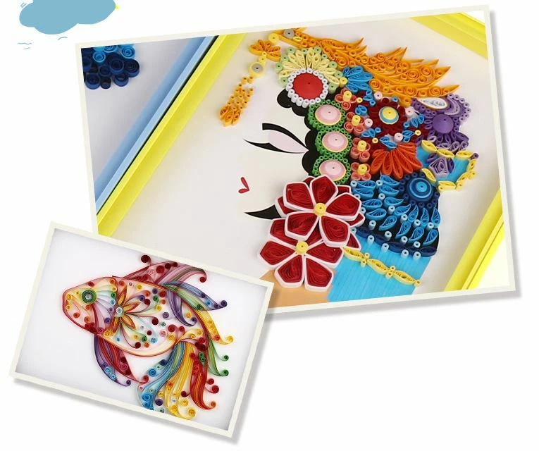 120 Strips Quilling Paper Multi Colour Size Craft Gift DIY Toy Scrapbook AU - image 4 of 4