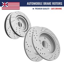 Front Rear Drilled Brake Rotors Kit For Toyota Rav4 Camry Corolla Cross Lexus