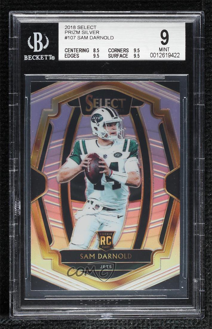 2018 Panini Select Premier Level Silver Prizm Sam Darnold BGS 9 MINT Rookie RC