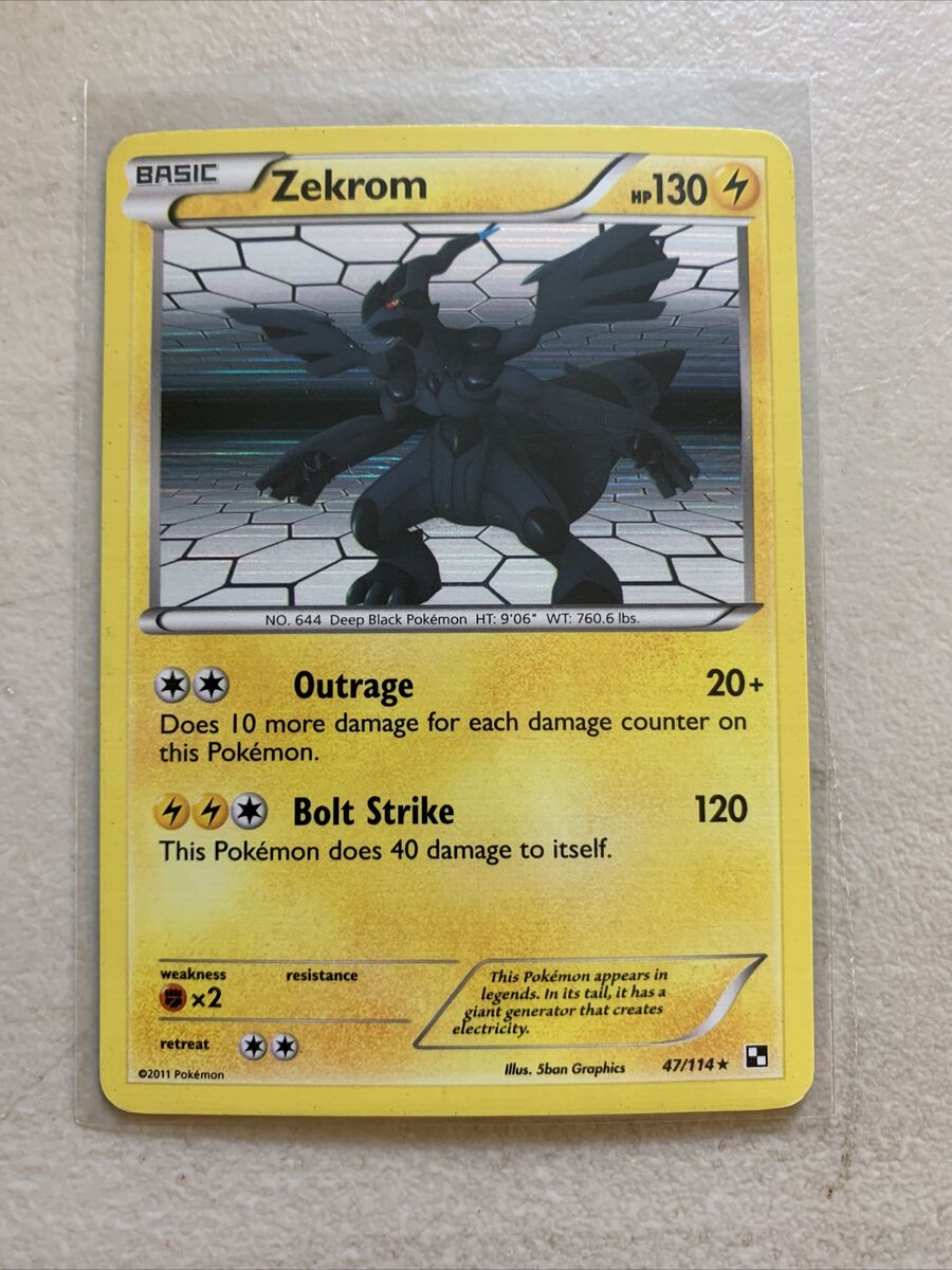 Zekrom 47/114 Black & White Holo for sale online | eBay Zekrom 47/114 Black & White Holo for sale online | eBay