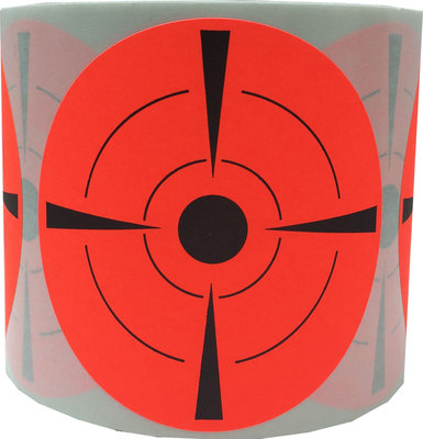 Shooting Target Paster Stickers | 3'' Inch Round - 100 Pack | Pick One Color