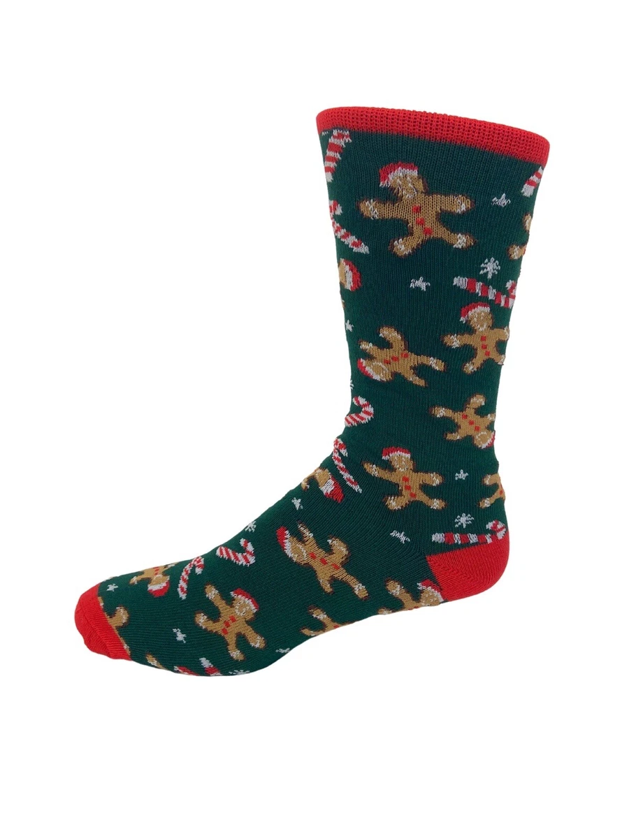 Calcetines Térmicos Para Hombre En Bola De Regalo Navideña - Diseño Reno Y Papá Noel, Tallas 42-47, 2 Pares