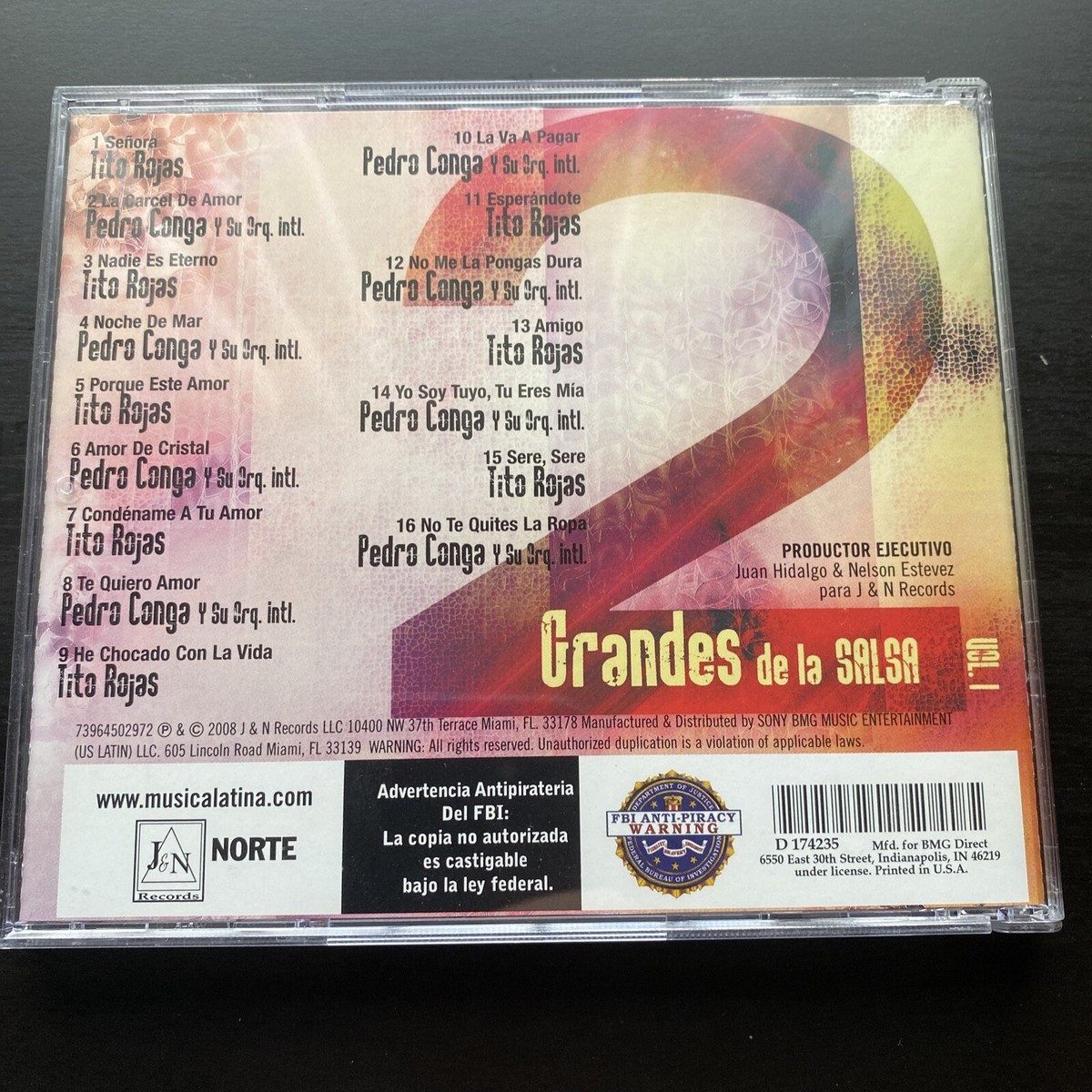 【中古】 Salsa En Grande 2 SalsaEnGrande Series 2 Grandes De La Salsa, Vol. 1 y 2 - Pedro Conga/ Tito Rojas