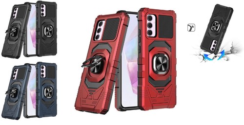 Hartglas / Roboter Hybrid Cover Handy Hülle für Samsung Galaxy A36 S366V  - Bild 1 von 15
