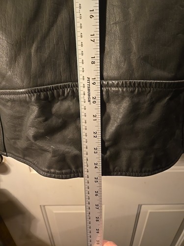 Vintage Highway One Biker Jacket Real Leather Style Lined Men Medium Black - Picture 7 of 12