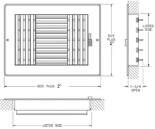 HART & COOLEY Rezzin Sidewall Ceiling 3-way 10 06 W 550829 White
