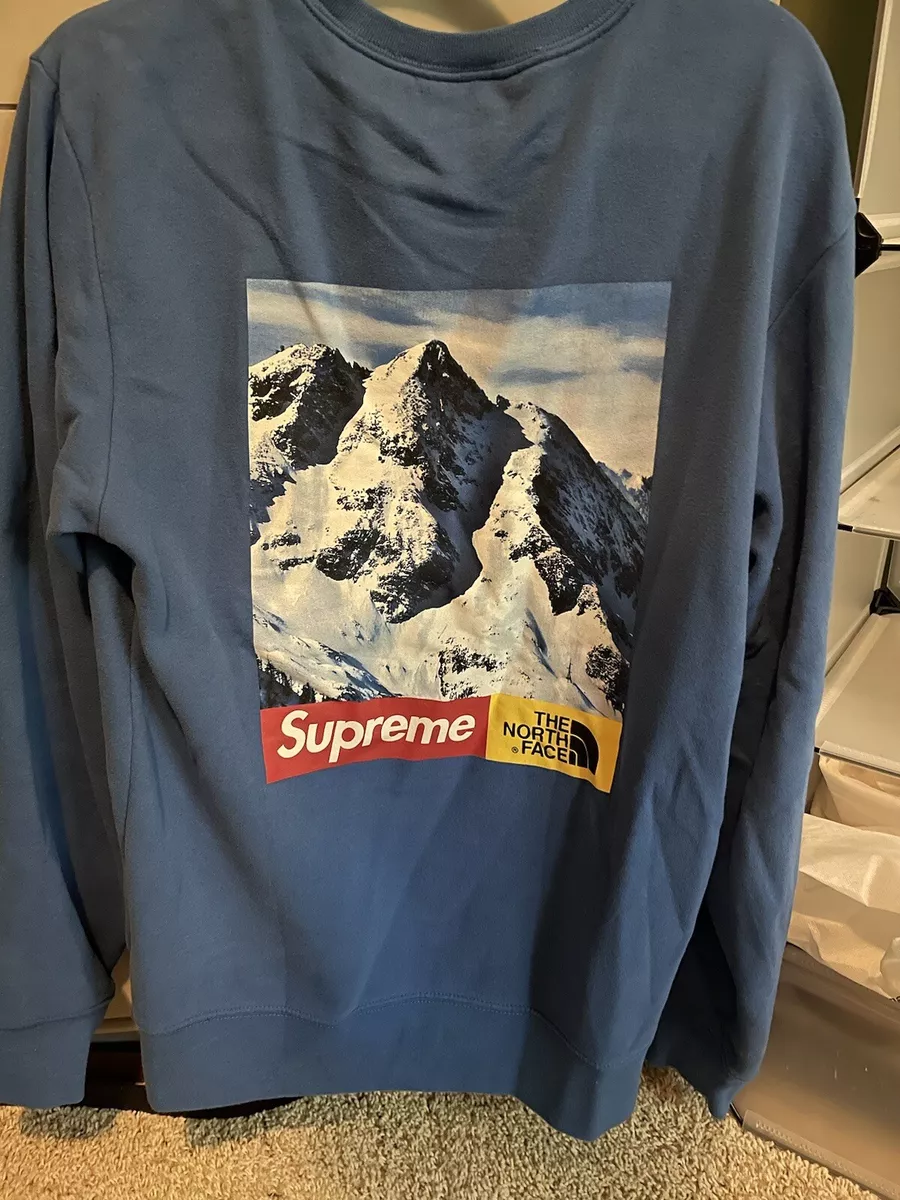 Supreme TNF mountain crewneck sweatshirt