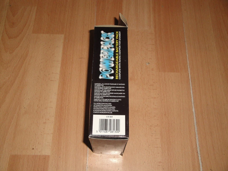 POWERPACK RECHARGEABLE BATTERY PACK + ADAPTOR FOR FIRST GAME BOY NEW IN BOX - Imagen 3 de 3
