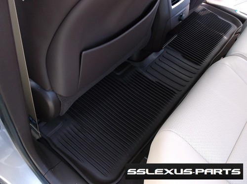 Lexus RX350 RX450H (2016-2022) OEM ALL WEATHER FLOOR "LINER" MATS 3pc (Brown) - Picture 9 of 10