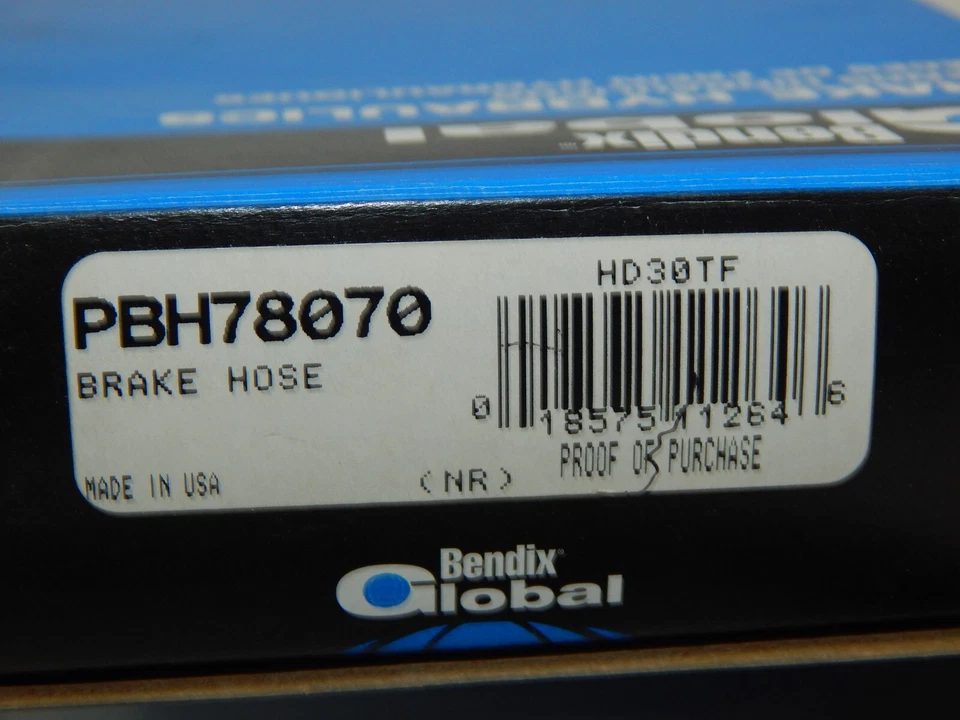 NUEVO se adapta a manguera hidráulica de freno Dakota 1989 tracción trasera delantera derecha Bendix 78070 PBH78070 Foto 2 de 2