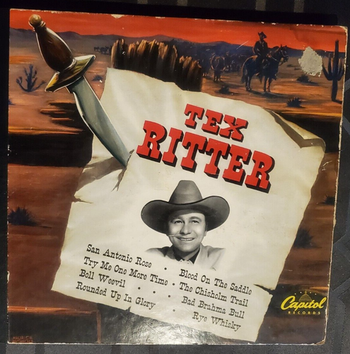 Tex Ritter Cowboy Western Music Set Vintage 4 Record Set 1946 Capital ...