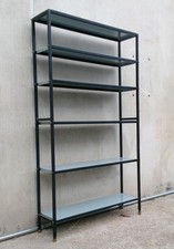 ECCEZIONALE LIBRERIA ETAGERE METALLICA ANNI '50 STILE ALBINI