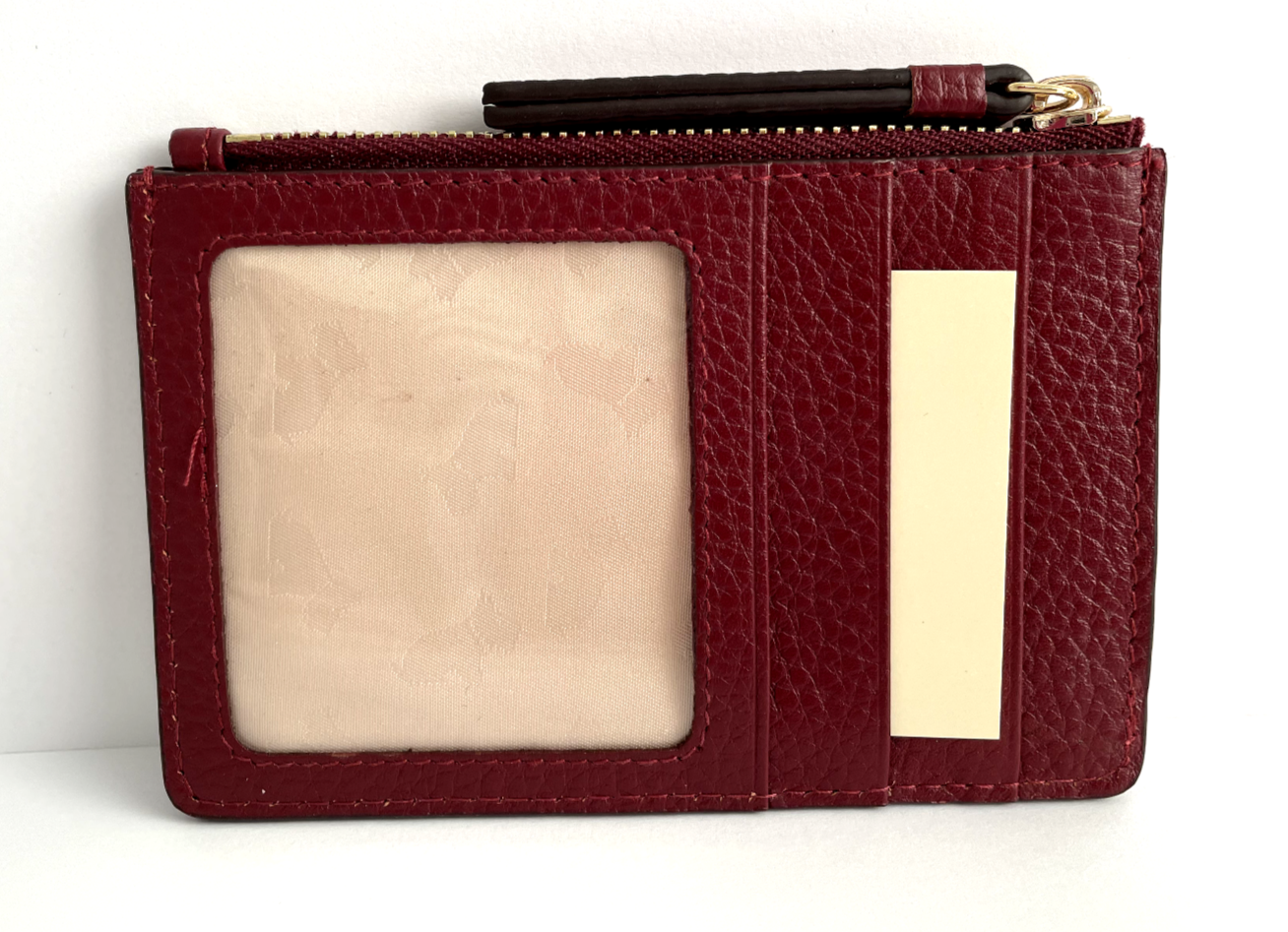 Radley Loyal Radley Dark Red Leather Coin Purse BNWT & Dust Bag eBay